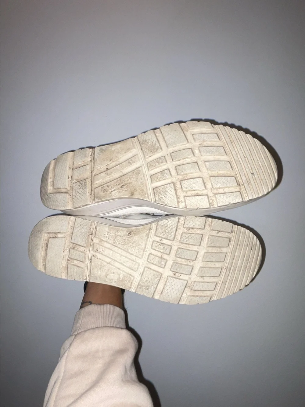Reebok Cream White Platform High-Top Sneakers